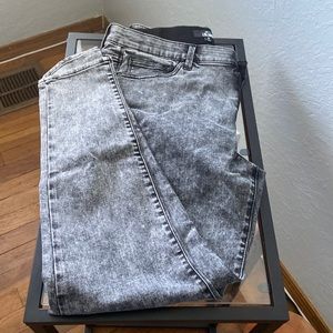 LuLaRoe Black Acid washed Jeans Size 34.